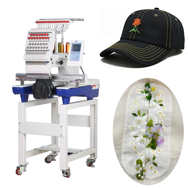 Yinghe hot selling 1 Head 15 Needles Computerized Embroidery Machine Garment/Flat/Cap Embroidery Monogram multi-needle equipment