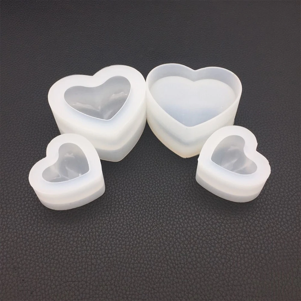2022 Hot Selling 3D Love Heart Silicone Mold Aroma Gypsum Plaster for Home DIY Love Candle Resin Mold