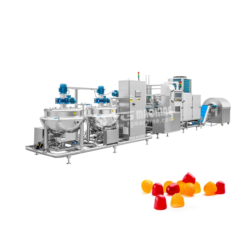 Full automatic pectin gummy jelly candy making machine production line China manufacturer