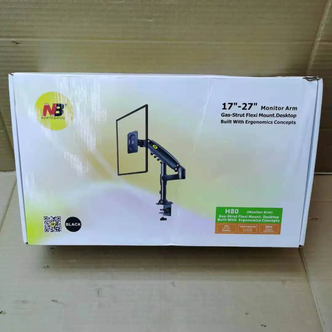 
High Quality12 to 27 inches Motorized TV Bracket Single Arm Tv Wall Mount H80 