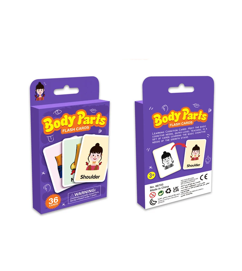 Custom Paper Early Education Baby Cognition Cards Toys Learning Flash Cards/Cognitive Cards