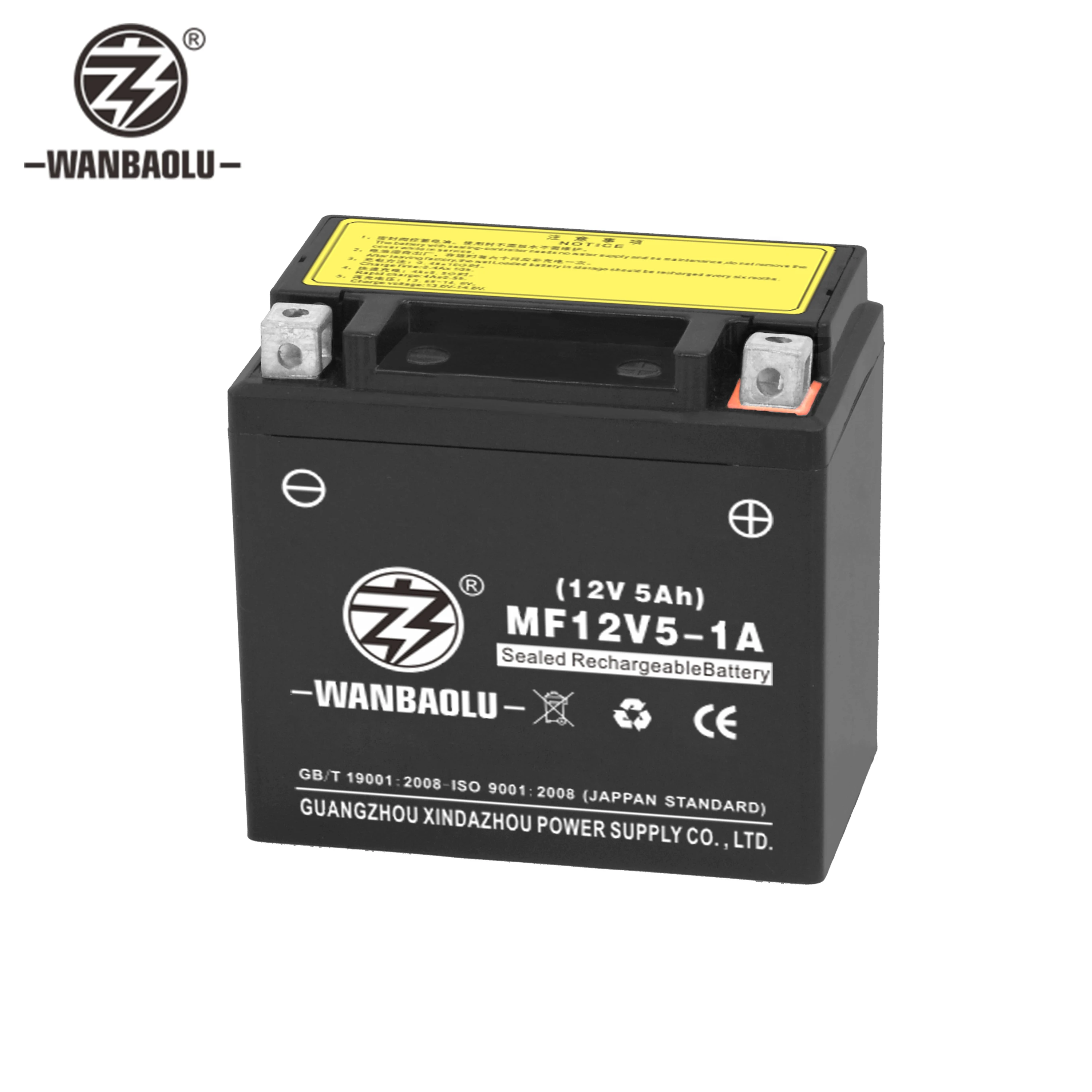  Оптовая продажа запчасти для мотоциклов 12В 5AH YTX5L-BS YTZ6S