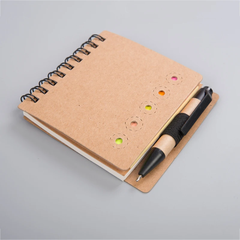 customized notebook sticky notes Self-Adhesive colored sticker notepad memo pad with pen set