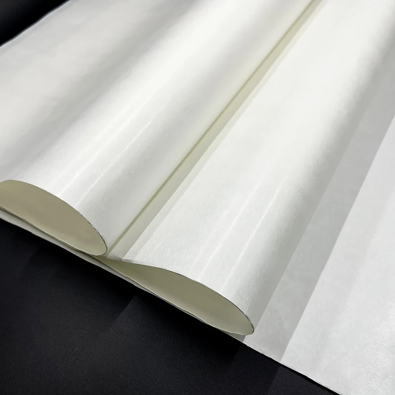 Manufacturer wholesale custom tissue paper pure wrapping paper white kraft wrap paper roll for gift box packaging