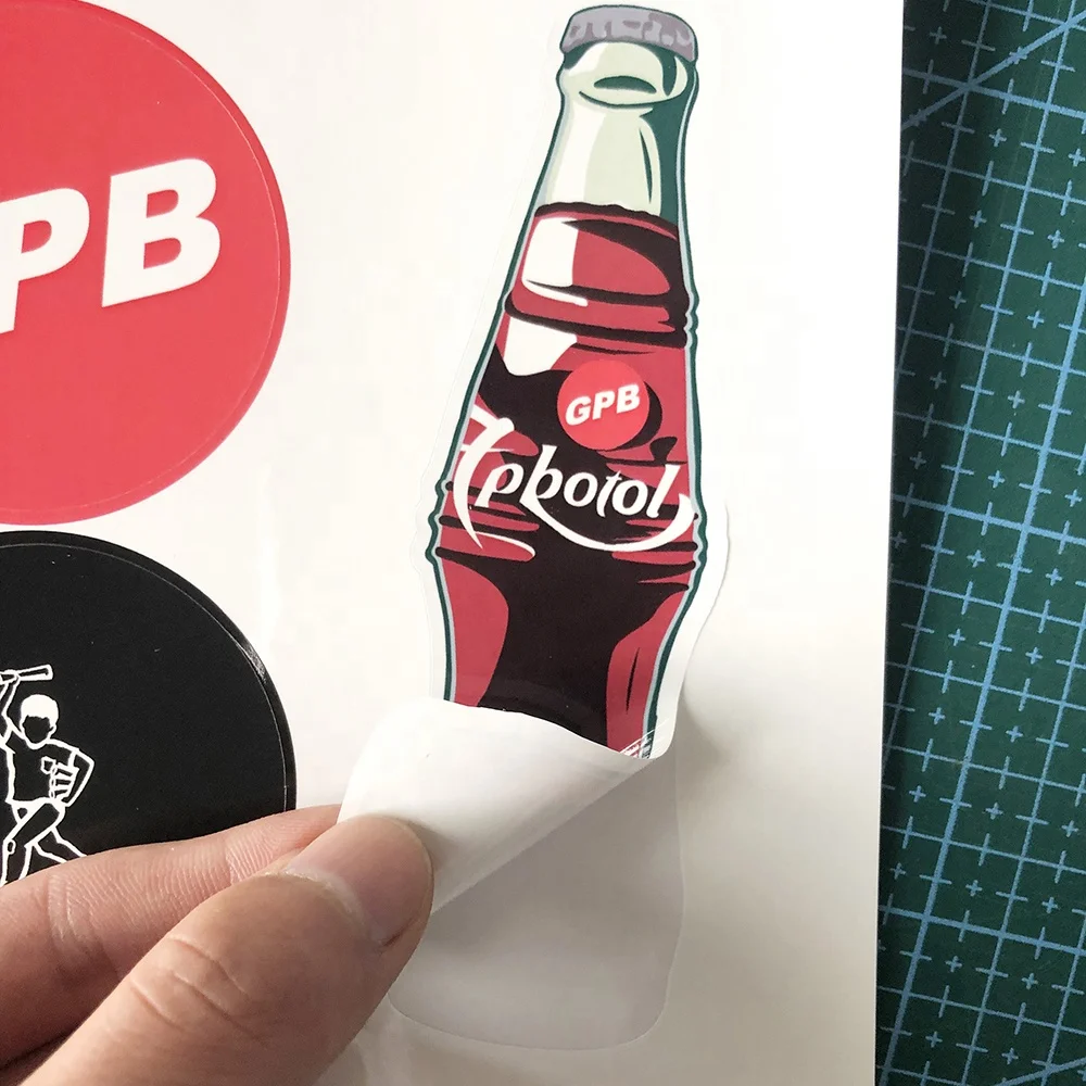 Custom Logo Sticker Sheet Printing Self Adhesive A4 Paper Kiss Cut Sticker Sheet