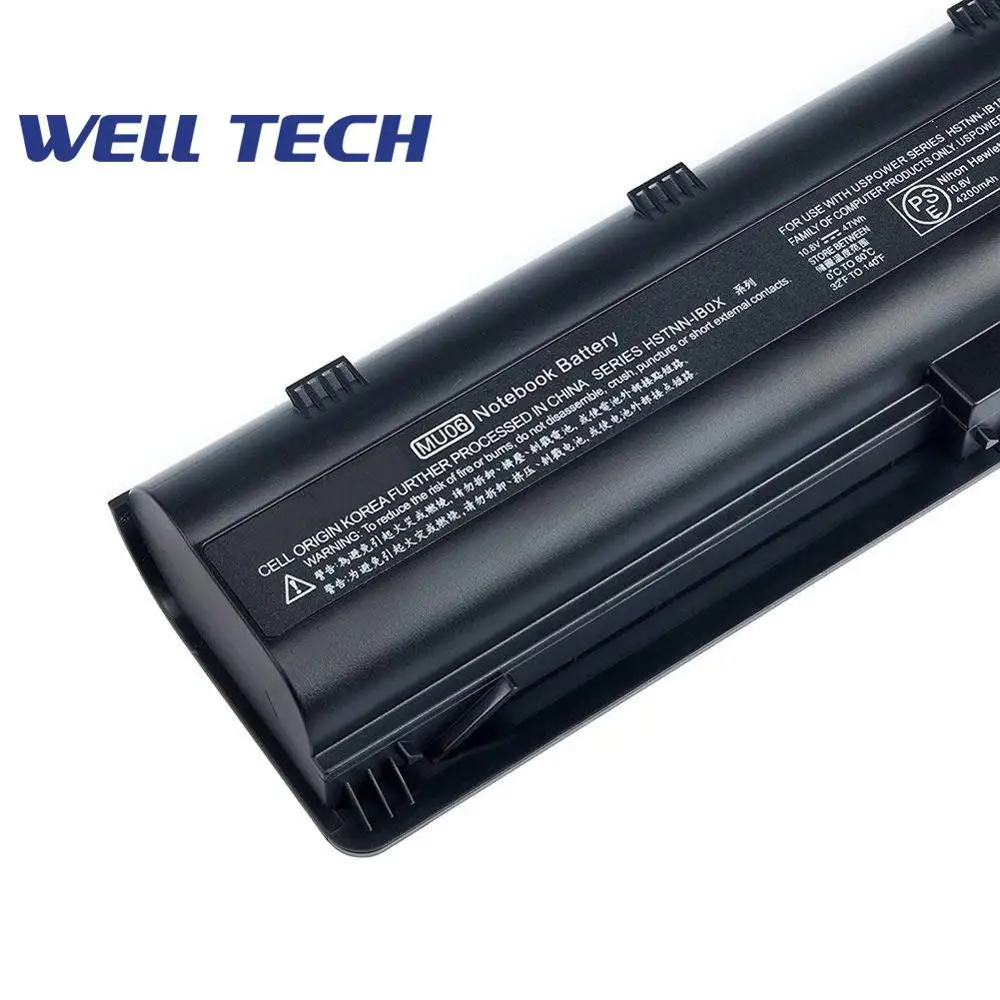 Аккумулятор для ноутбука MU06 4400 в мАч HP COMPAQ CQ32 CQ42 CQ43 CQ40 CQ50