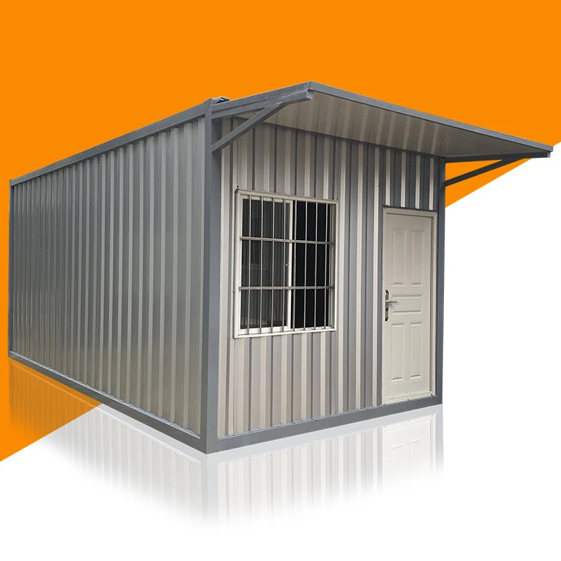Sandwich panel fireproof container house with canopy