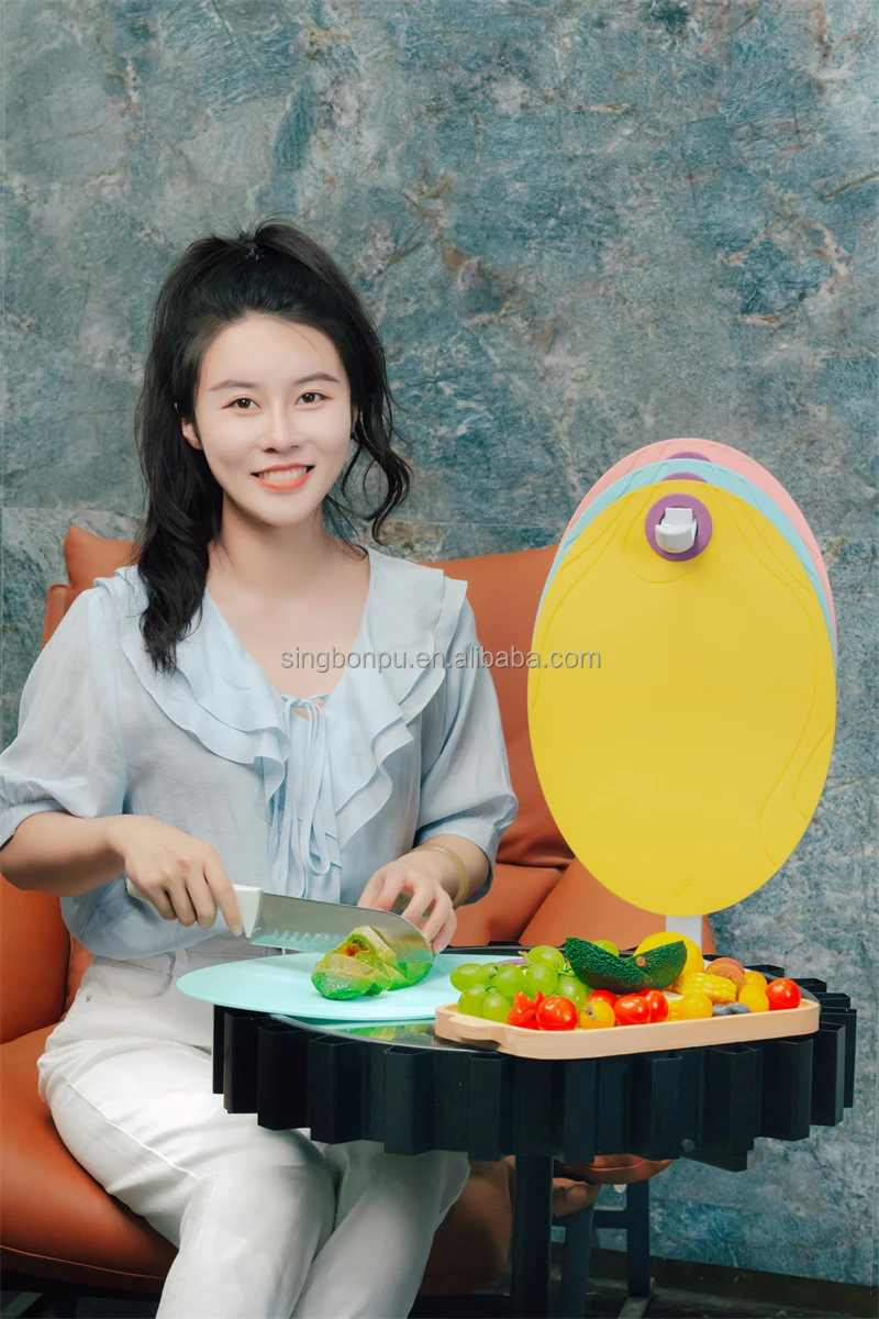 SINGBON New Lightweight Plastic Chopping Blocks Colorful TPU Cutting Boards