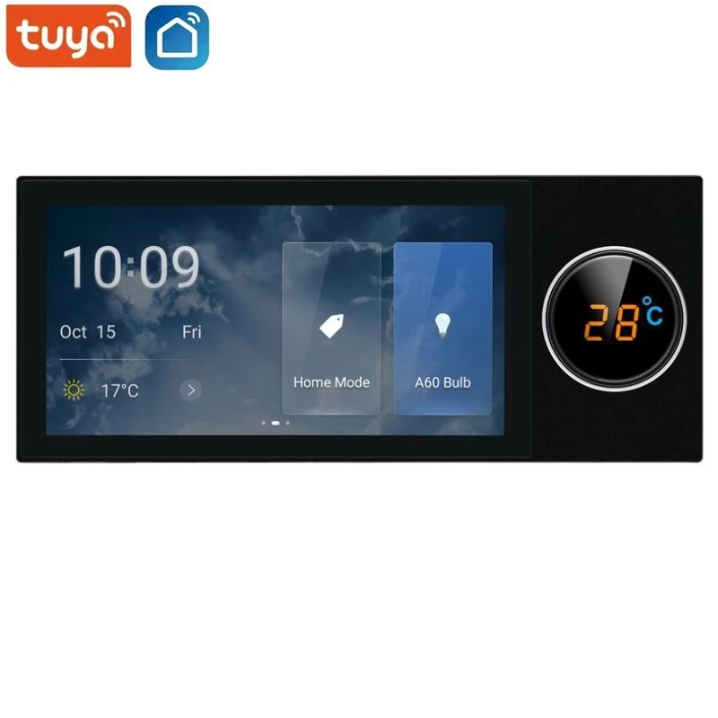 Tuya Smart Home Control System WiFi Multi-function Touch Screen 6 In Zigbee Hub Gateway BLE In-wall Central Control Switch Panel