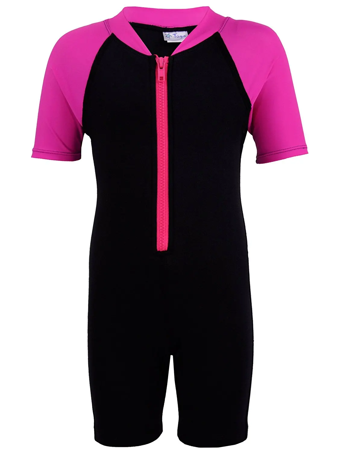 Customized breathable neoprene swimwear short sleeve for kids