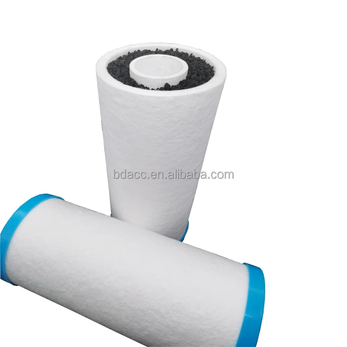Taste and odor removal big blue PP sediment composite granular carbon filter cartridges for water treatment