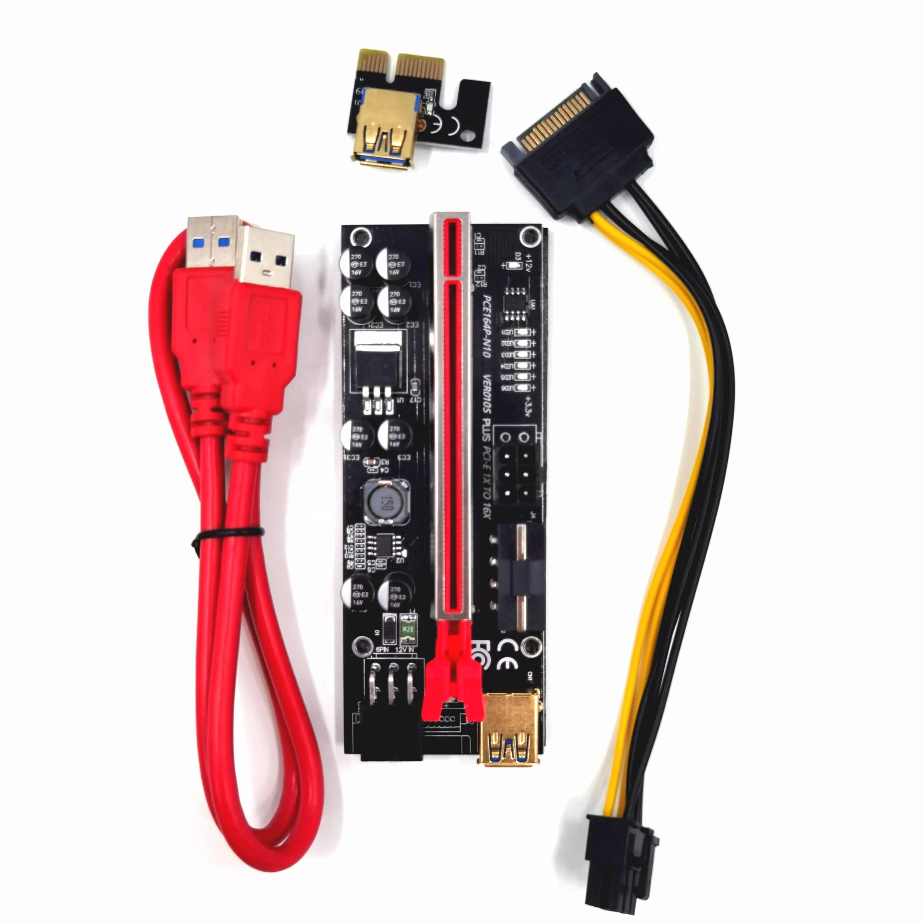 Ver 010s VER 010S PLUS  Express   Card Extender PCI   PCI-E 1X to 16X LER  VER009S plus