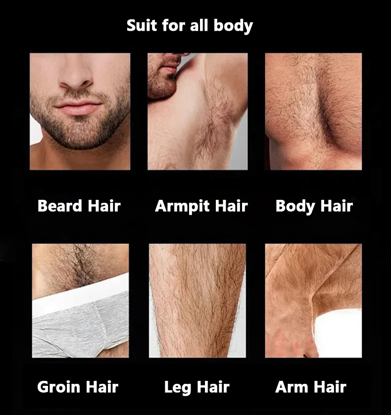 Ceramic Blade Face Shaving Trimmer Afeitadora Men Body Groomer Trimmer With Leg Light