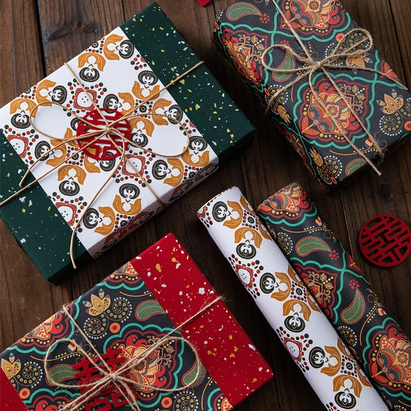 Custom Printing Logo  Pink Gift Wrapping Paper