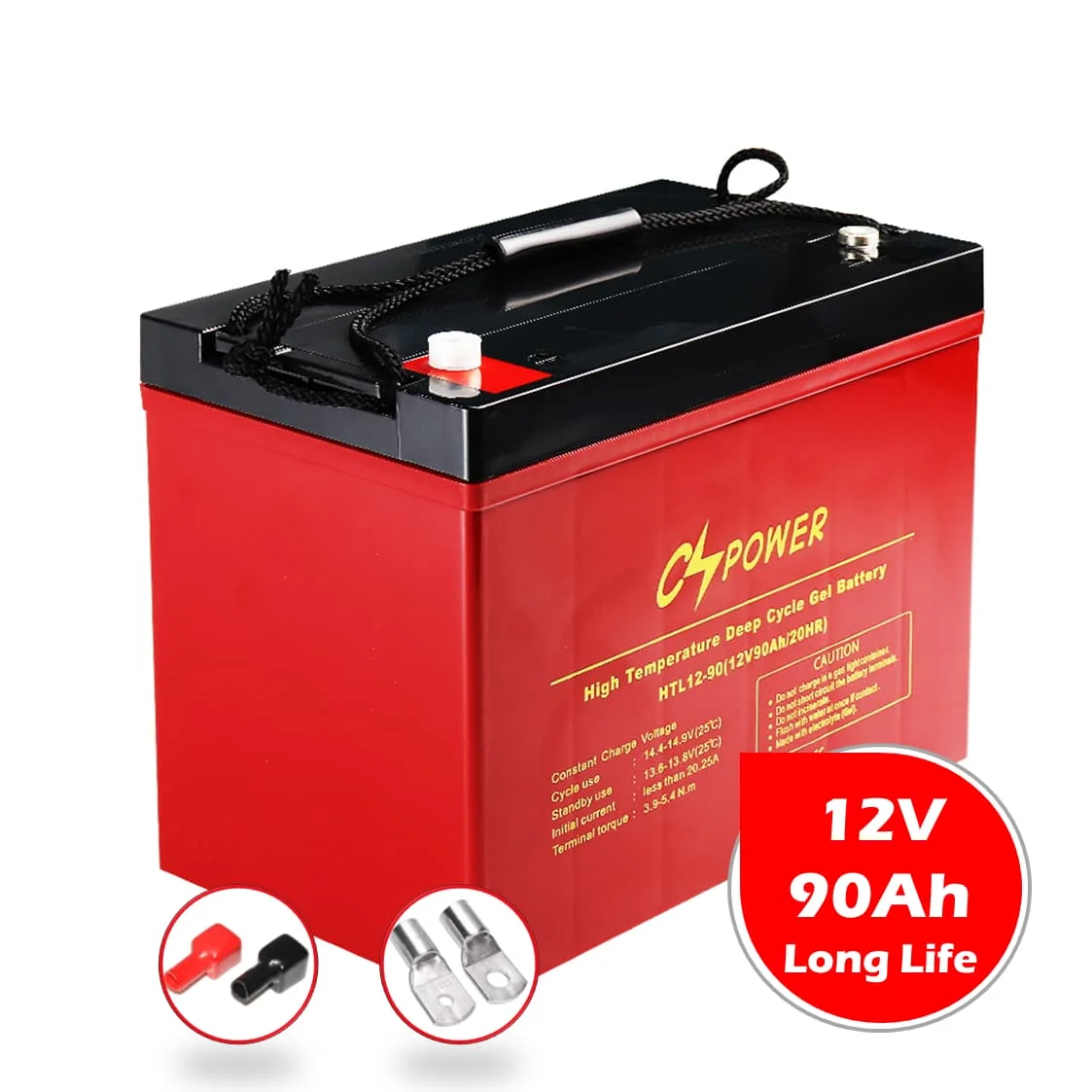 Аккумуляторная аккумуляторная батарея 12V90Ah для солнечной энергии ветра мотива UPS EPS телекоммуникационной компании Китай завод ZiZi