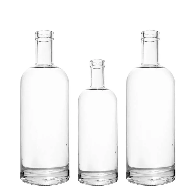 Liquor Wholesale Brandy Whisky High Quality Brewing Distilled Wine Brandy Bottle Liquor Glass Bottle
