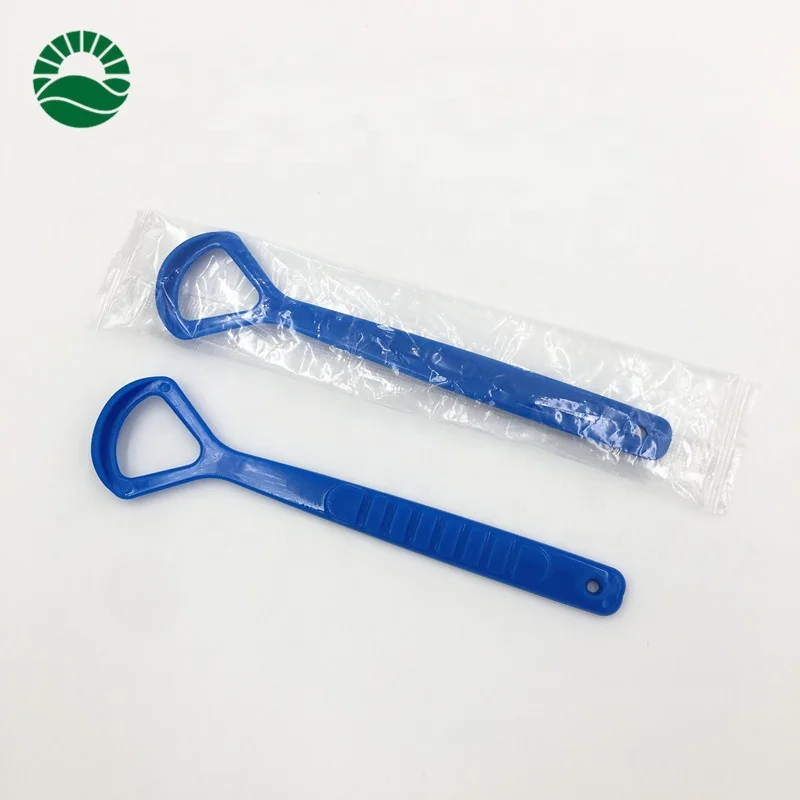 Cheap price wholesale plastic disposable tongue cleaner