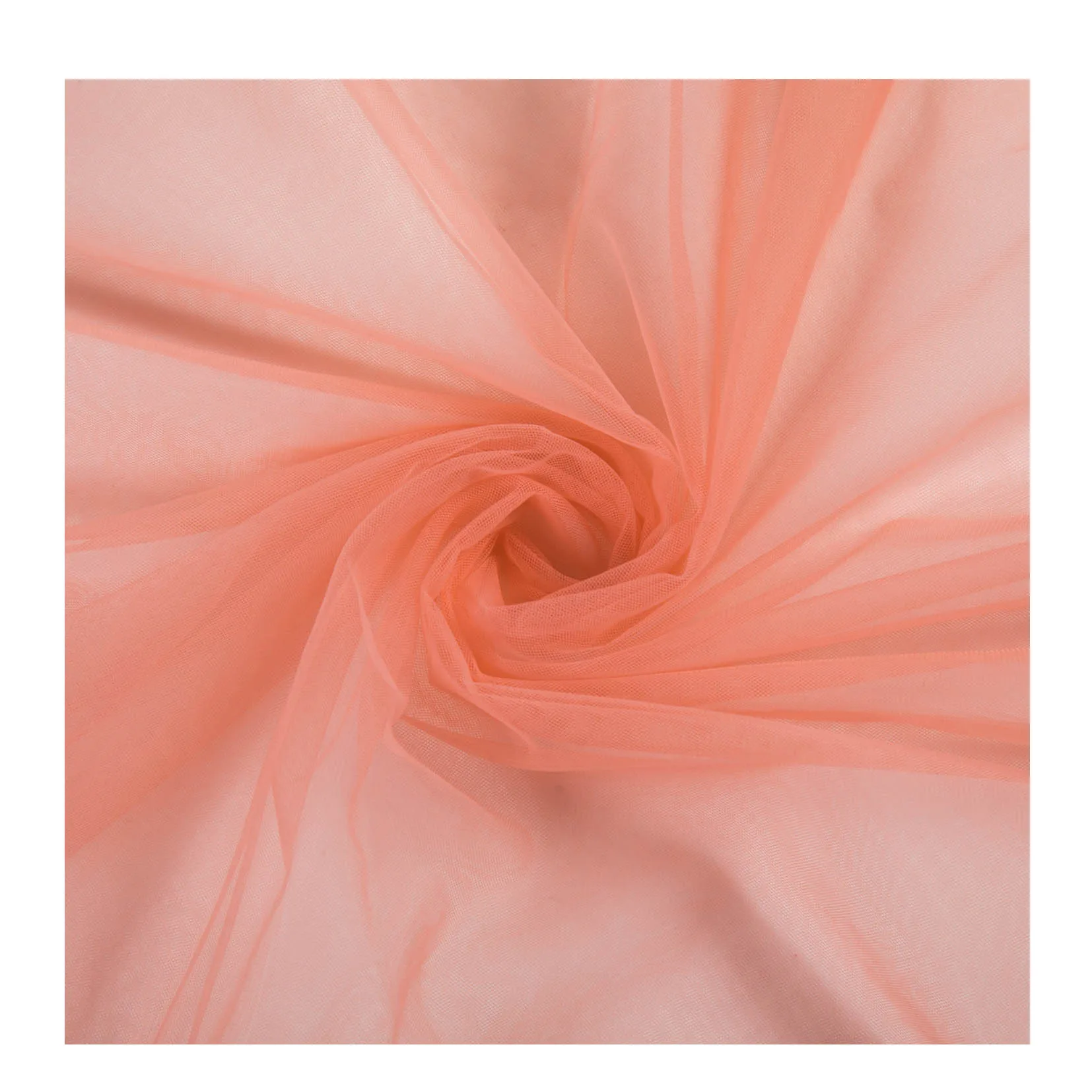 Wholesale 20D Nylon Tulle Knitting Plain Illusion Tulle Fabrics For Bridal Gown Dress