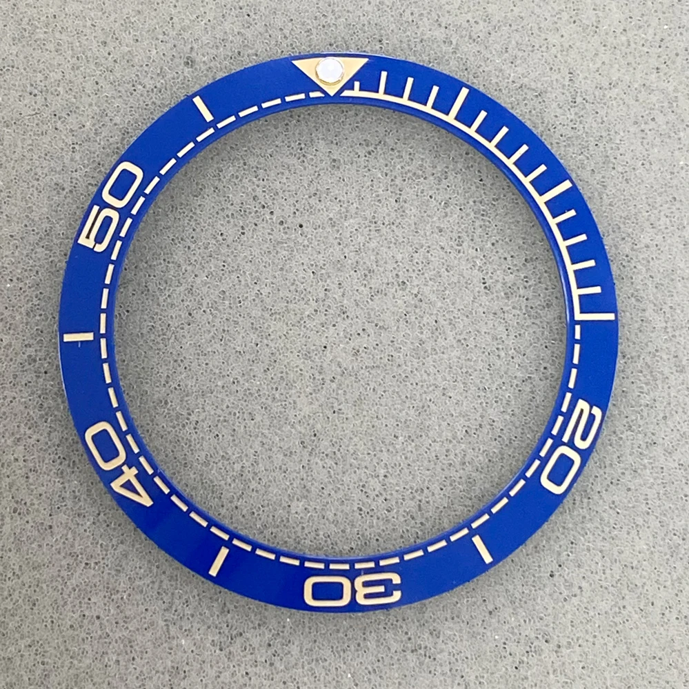 Wholesaler Digital Ceramic Bezel OD 38mm ID 30.5mm Suitable For in-store 40MM SUB Case Watch Accessory Parts Ceramic Watch Bezel