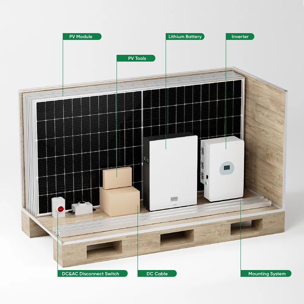 Home Solar Power System 10Kw Solar Energy Panel System 5Kw With 455W Solar Panel For Portable Power Station