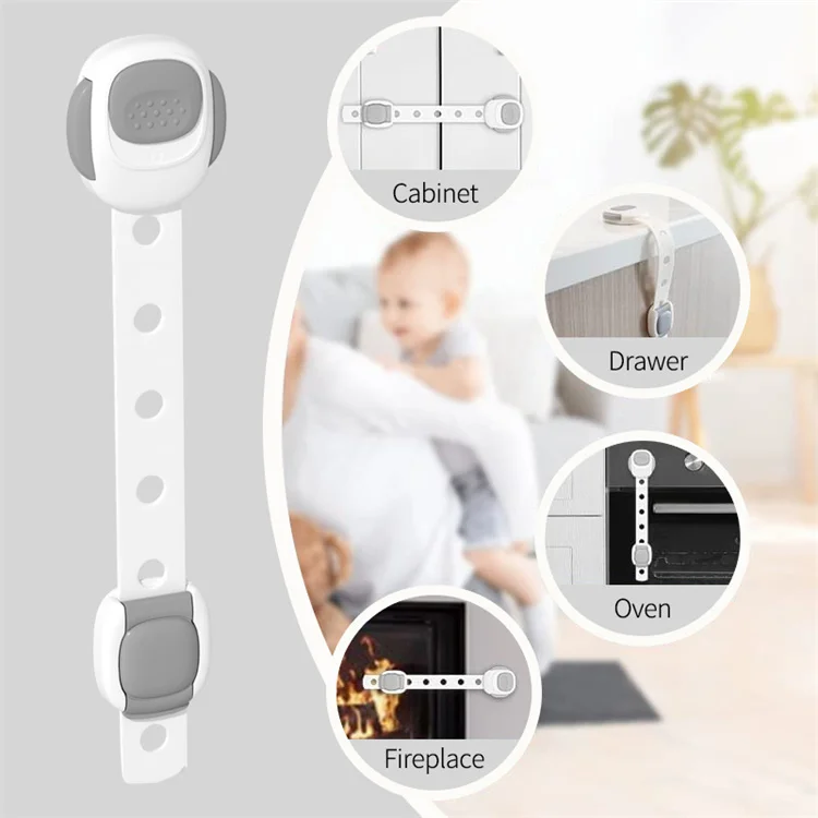 Baby Safety Lock Child safety lock Adjustable Strap Kids Child Proofing Safety Fridge Cabinets Drawers Locks