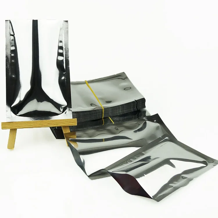 Wholesale Customized Three Side Seal Foil Print PET BOPP AL Mylar Bags with Zipper Top for Food Packaging