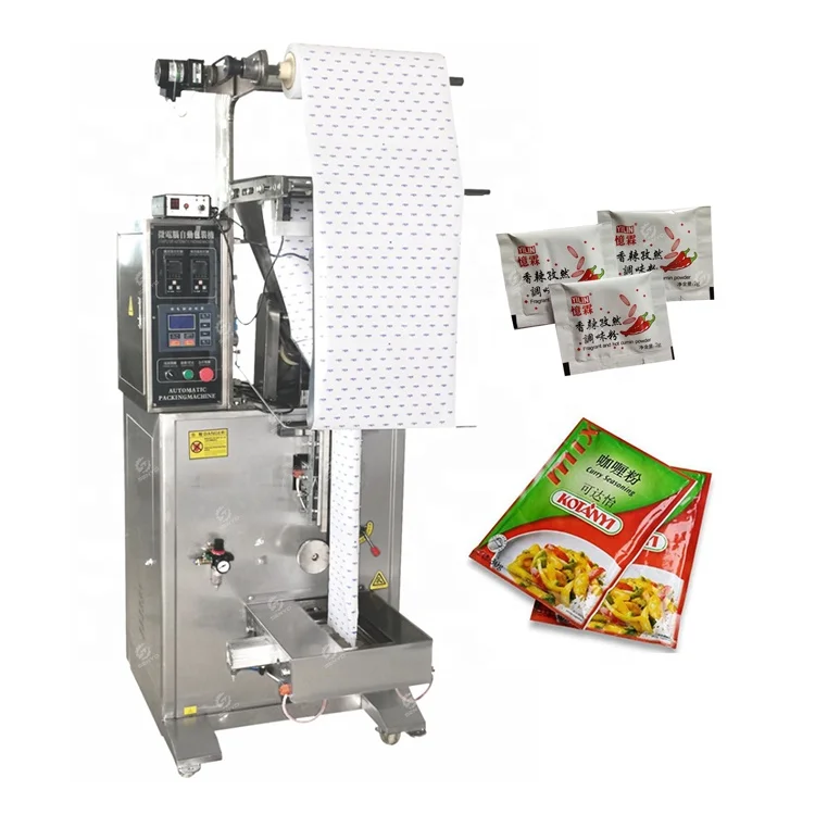Automatic cassava wheat flour maize corn plantain turmeric powder weighing packing machine