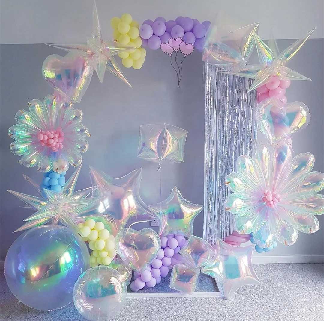 Pink Rosy princess theme Balloon Arch Garland kit for kid girl first 1 birthday baby shower Party Garden Anniversary decoration