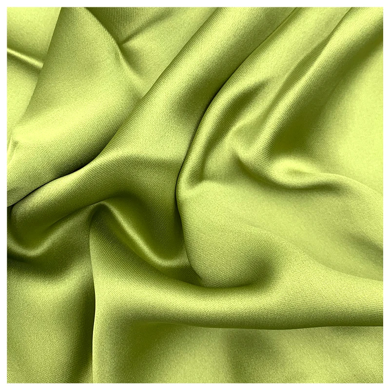 Luxury Glossy Metallic Liquide Imitation  Viscose Taffeta Spandex Silk Polyester 8671# Lining Knitted Crepe Acetate Satin Fabric