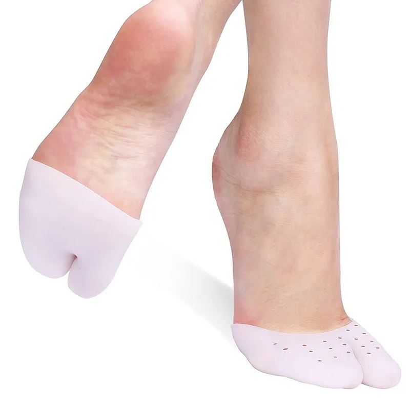 Silicone Tiptoe Protector Toe Cover Wrap Foot Pad for Women Barefoot or Wear in Shoes for Ballet Dancing Ball of Foot Cushion