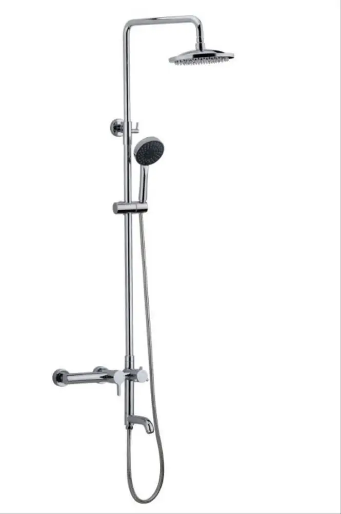 2023 Hot Sale Stainless Steel Wall Mounted Hot And Cold Mixer Shower Panel Bathroom Shower Faucet Set