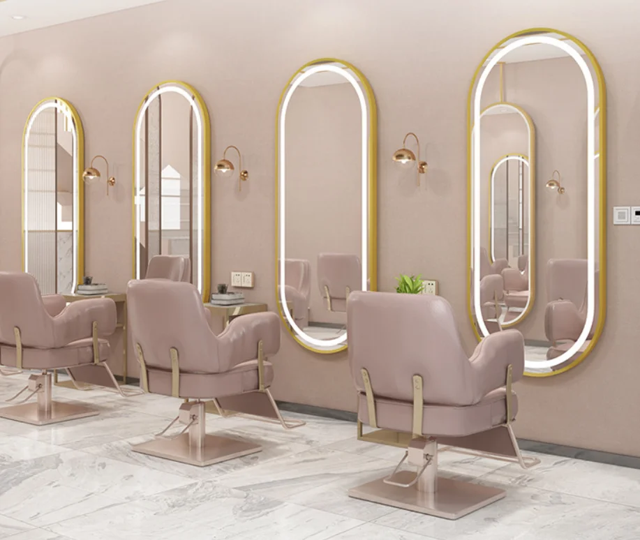 Good Quality Gold Floor Car Rear View Wall Mirror Hotel Bathroom Led Full Length