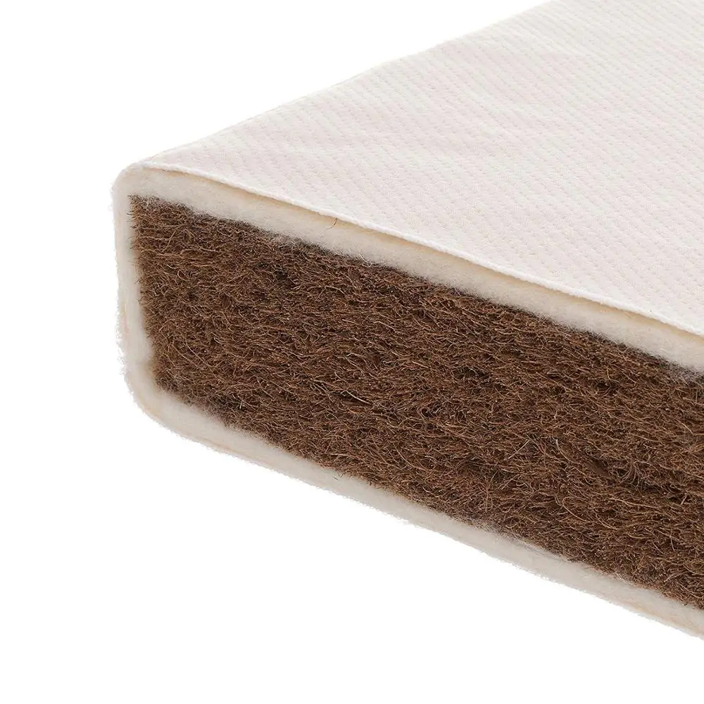 Natural Coir Wool Cot Bed Mattress (140 cm x 70 cm)