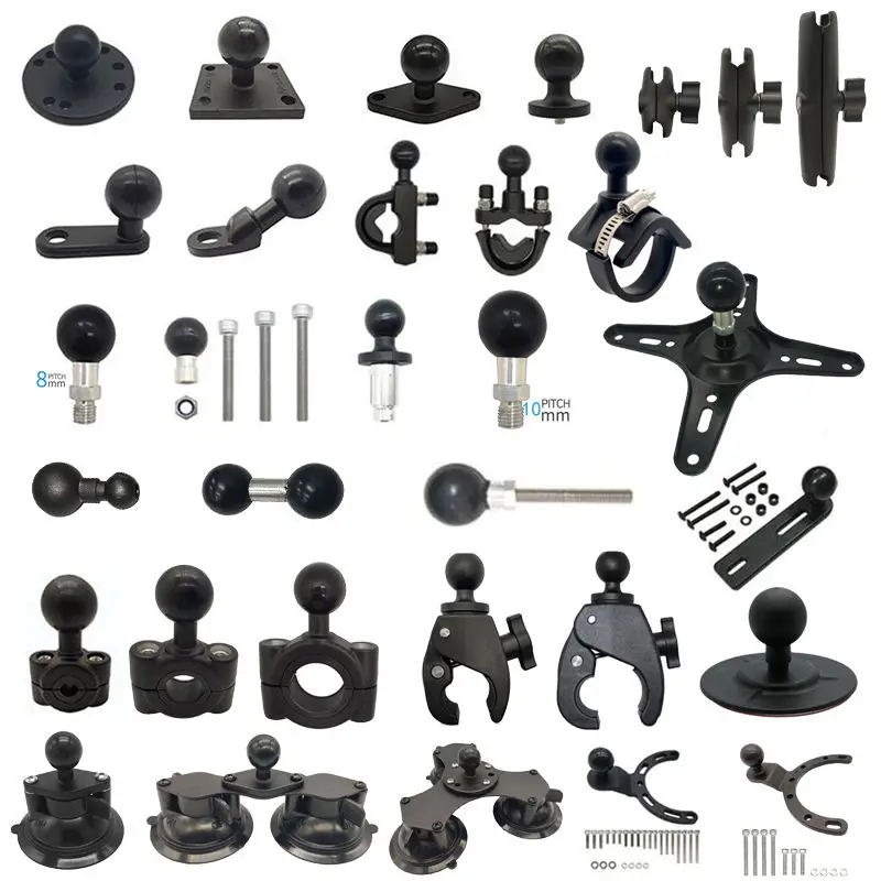 12 inch headrest tablet mount metal bracket threaded screw down ball base round pattern custom pc holder for ipad stand 360