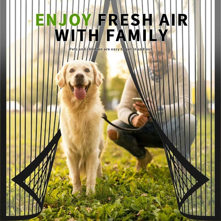 Manufacturer Wholesale Custom Magnetic Anti Mosquito Curtain Good Quality Magnetic Mosquito Net Door