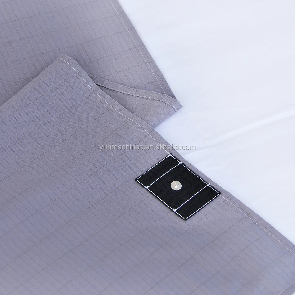 grounding sheet 95% organic cotton and 5% pure silver fiber, with a grounding strip and grounding wire, bed grounding kit