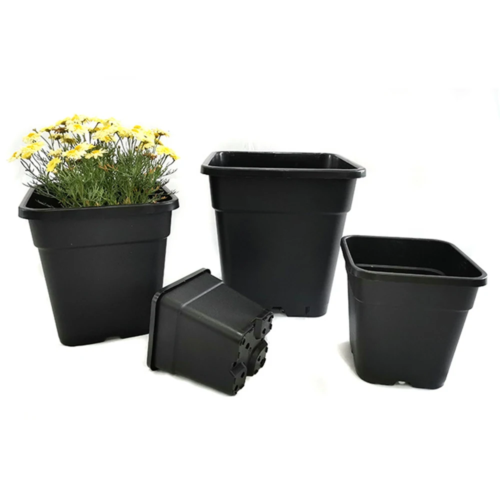 Garden Home Hotel Outdoor Indoor Large Artificial Wicker Rattan Pe Square Plastic Flower Pots For Plants