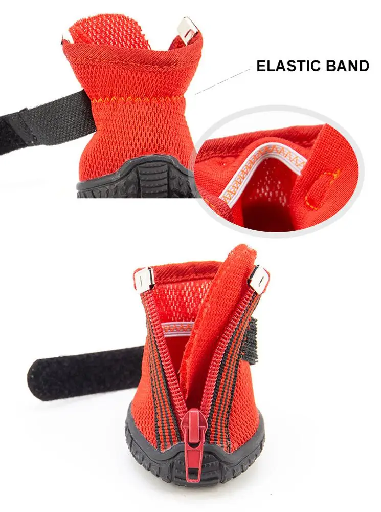 
T-3D indoor home Pet apparel dog waterproof booties non slip protect paw dog shoes for hardwood floors hot surfaces 