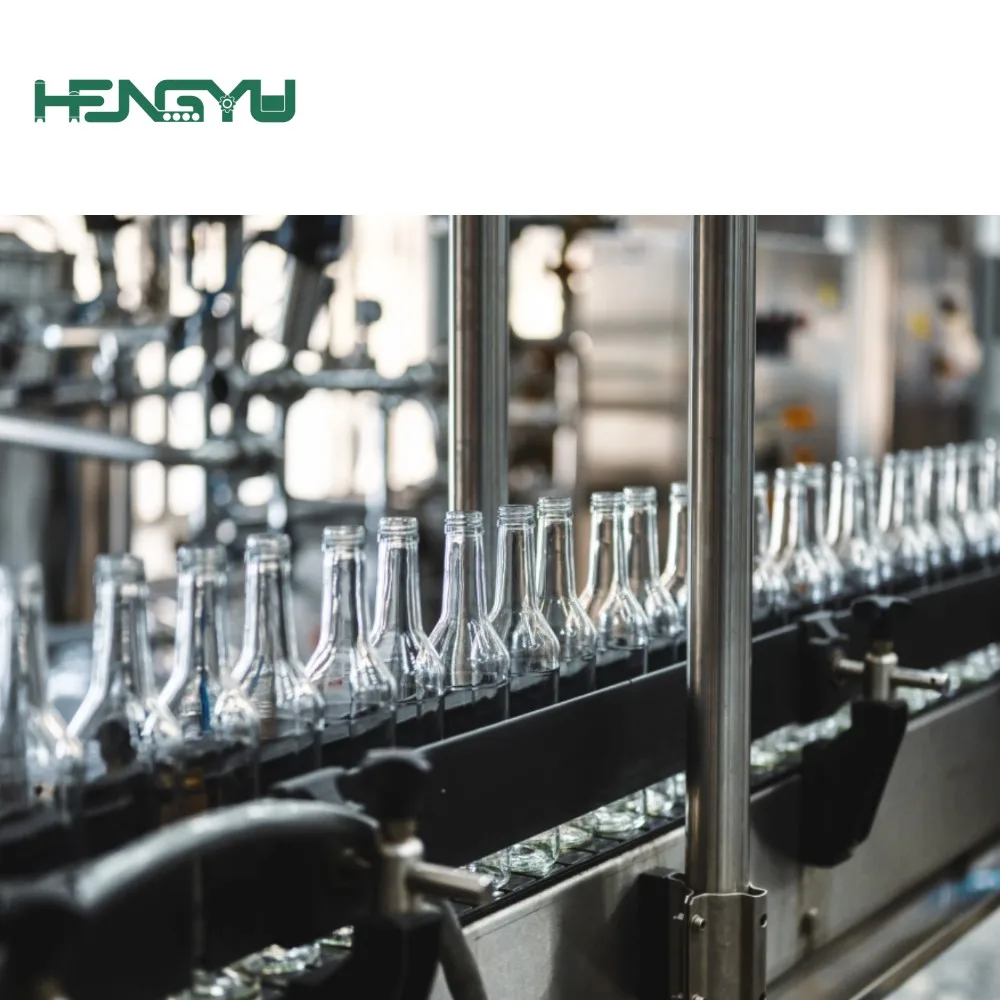 Hengyu 2024 OEM fully automatic crown cap glass bottle soft drink filling machine industrial water bottle production line