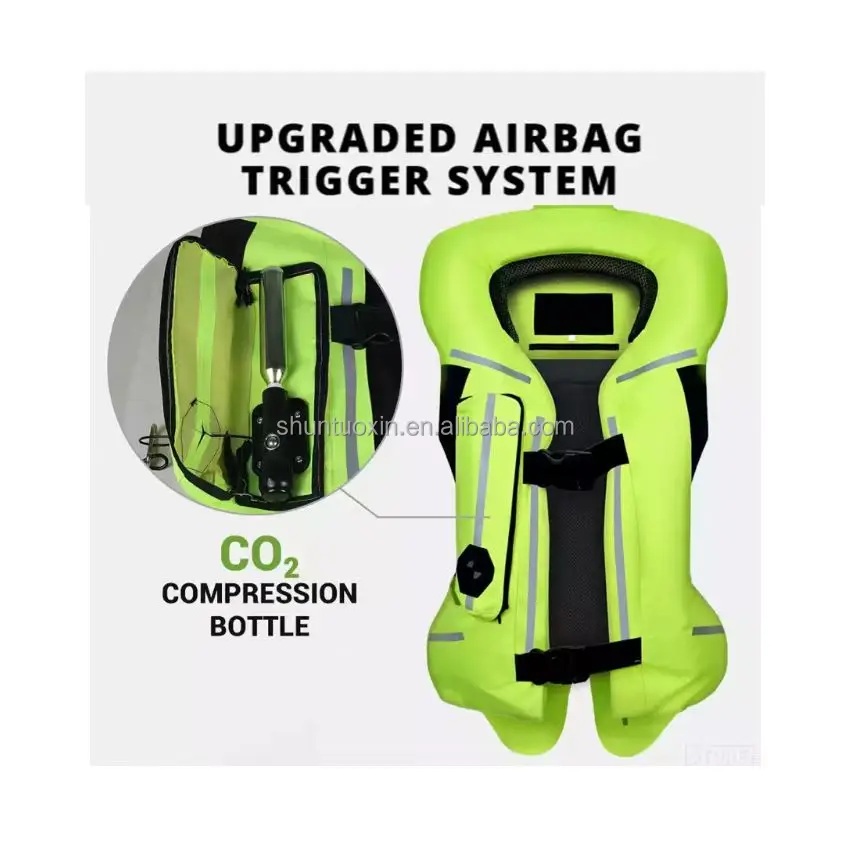 Надувной воздушный насос CO2 Комплект устройств для надувания мотоциклетные подушки безопасности жилеты