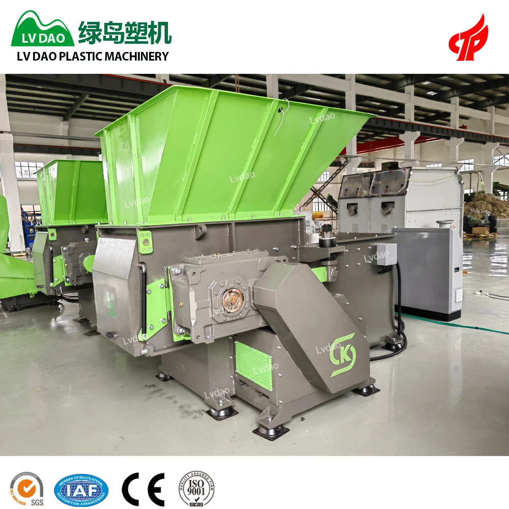 PP PE ABS 800KG/H Plastic Recycling Crusher Shredder Machine Single Shaft Pipe Bottle Big Lump Waste