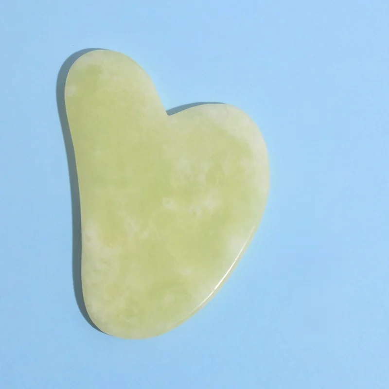 Wholesale natural beauty quartz real yellow face gua sha set face massage mini guasha stone tools