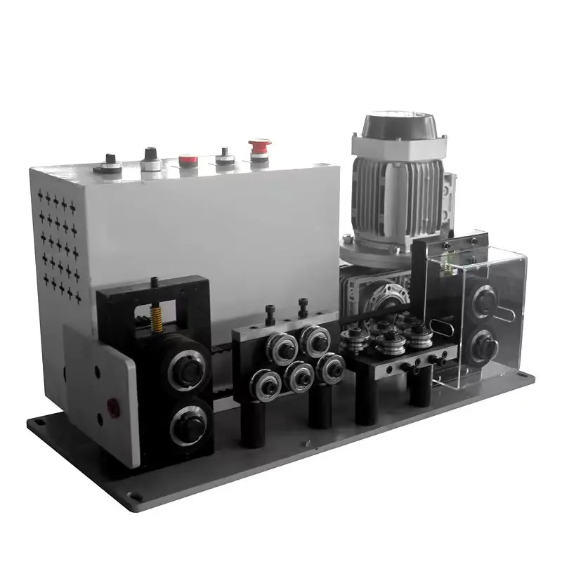 Roller feeder straightening machine 10 wheel wire straightener with 750W motor