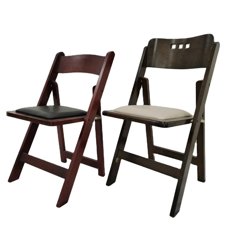 Деревянные складные стулья для свадьбы