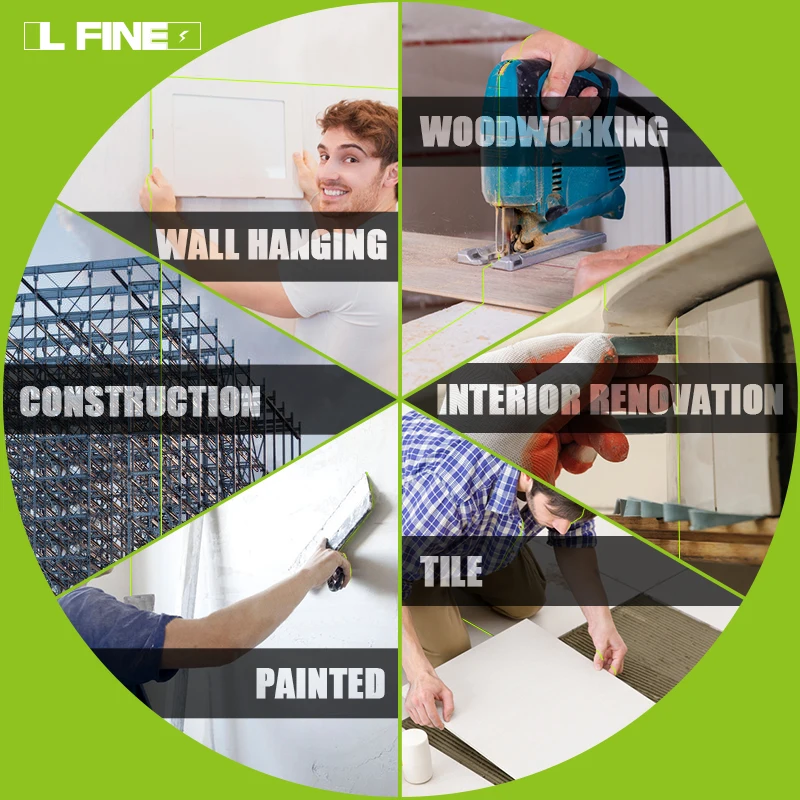 LLX Series 3D Automatic Rotary Laser Level for Floor 12 Lines Green Laser Level