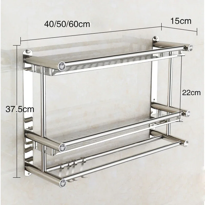bathroom shelf with towel rack ss shelf for bathroom metal bathroom organizer shelf