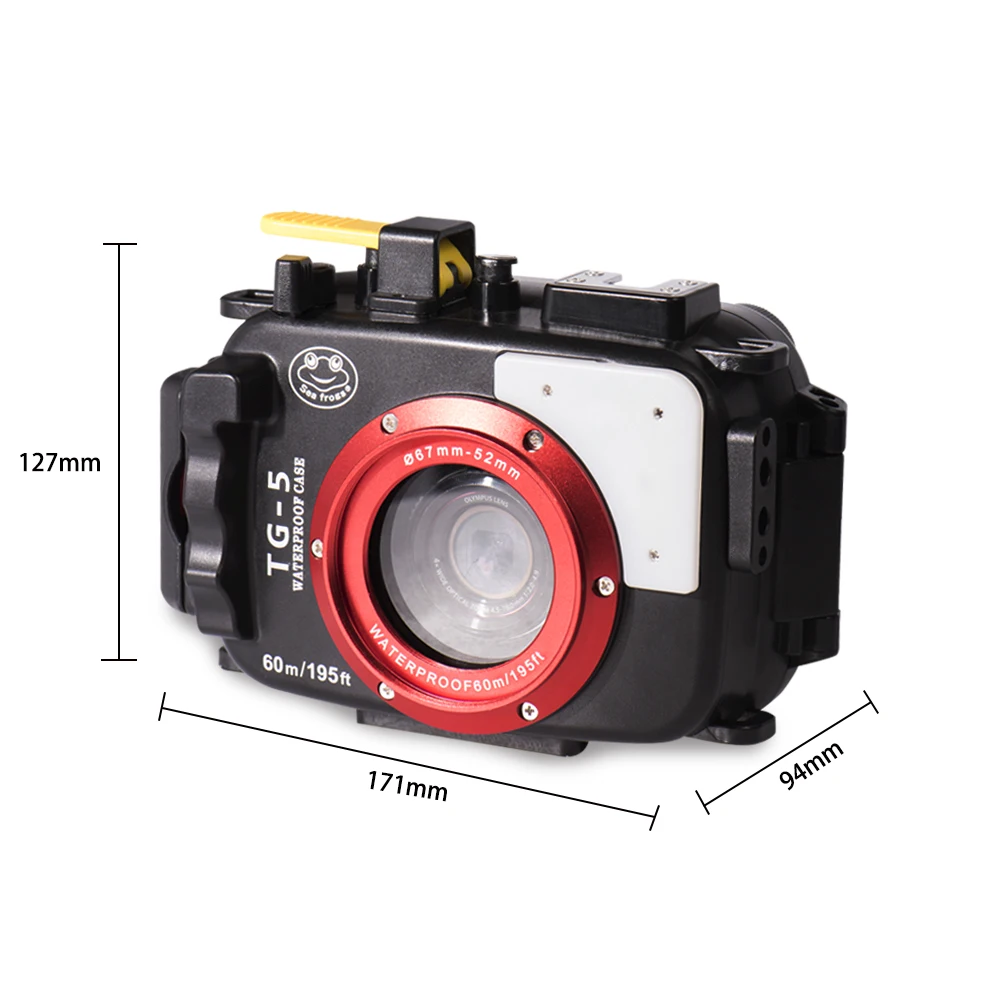 Seafrogs TG-5  60m Underwater Diving Camera housing hard bag case Waterproof Housing for OLYMPUS camera TG5