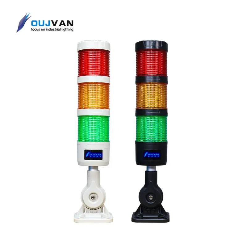 Wholesale Machine Tool Lighting 3 Layers Tri-Colors 60mm Led Signal Warning Tower Light Customize Logo For Free