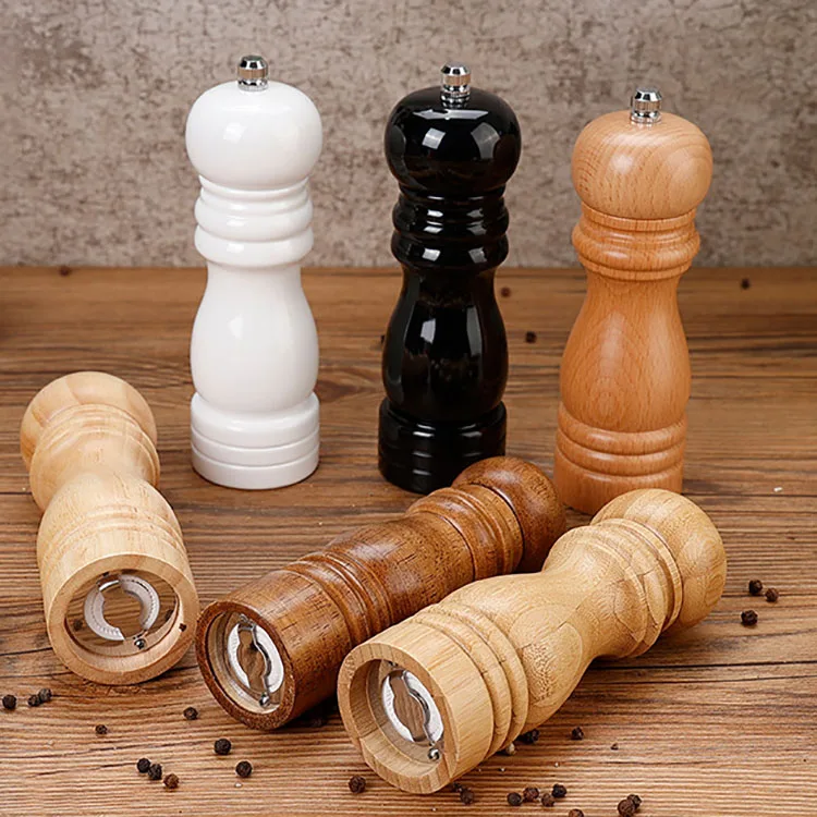 2 in 1 Pepper Grinders Mills Wood Salt and Grinder