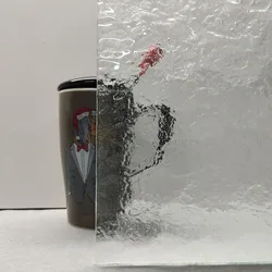 Rocky Textured Clear Low Iron Patterned Glass